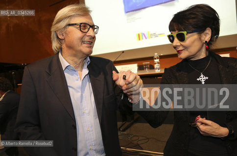 15.5.16, Torino, Lingotto Fiere, Salone del Libro 2016 - nella foto: evento LA COSTITUZIONE E LA BELLEZZA - ELISABETTA E VITTORIO SGARBI ©Alberto Ramella/Rosebud2