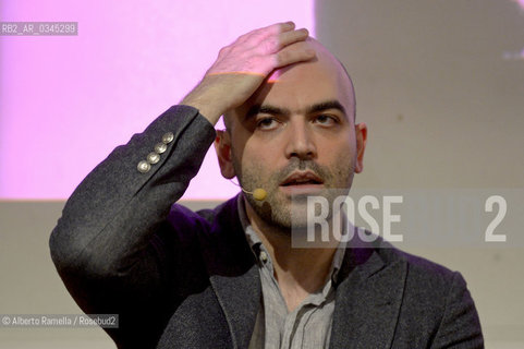 14/05/16, Torino, Lingotto Fiere, Salone del Libro 2016, nella foto: Gomorra dieci anni dopo, Roberto Saviano ©Alberto Ramella/Rosebud2