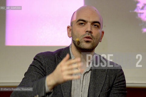 14/05/16, Torino, Lingotto Fiere, Salone del Libro 2016, nella foto: Gomorra dieci anni dopo, Roberto Saviano ©Alberto Ramella/Rosebud2