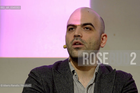 14/05/16, Torino, Lingotto Fiere, Salone del Libro 2016, nella foto: Gomorra dieci anni dopo, Roberto Saviano ©Alberto Ramella/Rosebud2