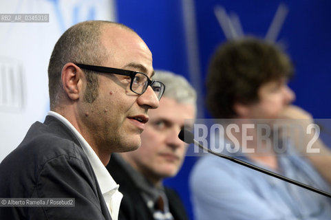 Torino 12 Maggio 2016 .Lingotto Fiere, Salone del Libro 2016 .Evento: I mestieri del libro: Lorganizzazione di festival.Nella foto: Andrea Bacco ideatore di Caffeina Festival di Viterbo ©Alberto Ramella/Rosebud2