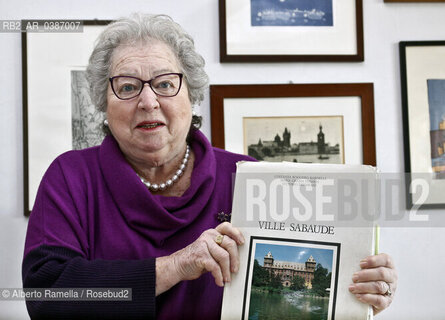 11.01.2021, Torino, la Prof. Costanza Roggero Bardelli nella sua casa a Tprino - servizio per Repubblica, red.Torino ©Alberto Ramella/Rosebud2