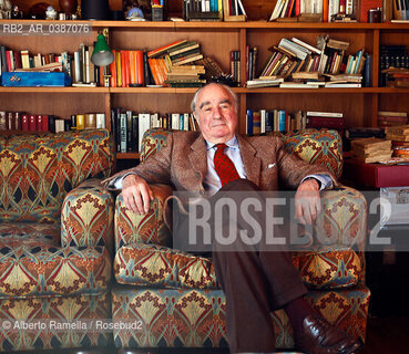 02.3.21, TORINO, lo psicoanalista Prof. Pier Maria Furlan, nella sua casa a Torino ©Alberto Ramella/Rosebud2