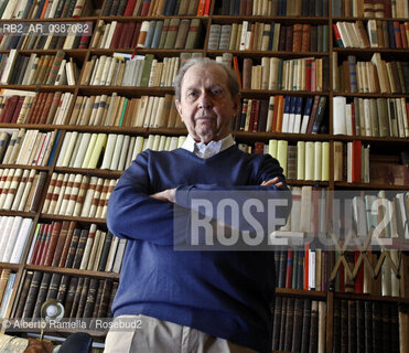 11.05.2020, Torino, Il critico musicale Giorgio Pestelli nella sua casa torinese. ©Alberto Ramella/Rosebud2