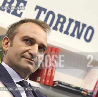 14.10.21, TORINO, LINGOTTO, SALONE DEL LIBRO 2021 - DAYE1 - NELLA FOTO: CONFRONTO CAND SINDACI STAFANO LORUSSO, PAOLO DAMILANO ALLO STAND DEL CORRIERE DELLA SERA ©Alberto Ramella/Rosebud2