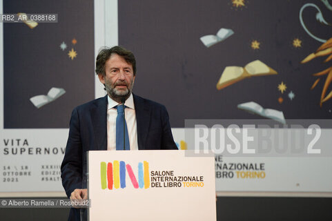 14.10.21, TORINO, LINGOTTO, SALONE DEL LIBRO 2021 - DAY#1 - NELLA FOTO:  IL MINISTRO DARIO FRANCESCHINI ©Alberto Ramella/Rosebud2