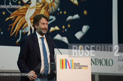 14.10.21, TORINO, LINGOTTO, SALONE DEL LIBRO 2021 - DAY#1 - NELLA FOTO:  IL MINISTRO DARIO FRANCESCHINI ©Alberto Ramella/Rosebud2