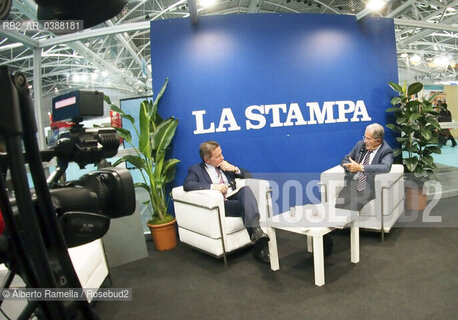 14.10.21, TORINO, LINGOTTO, SALONE DEL LIBRO 2021 - DAY#1 - NELLA FOTO: ROMANO PRODI ALLO STAND LA STAMPA ©Alberto Ramella/Rosebud2