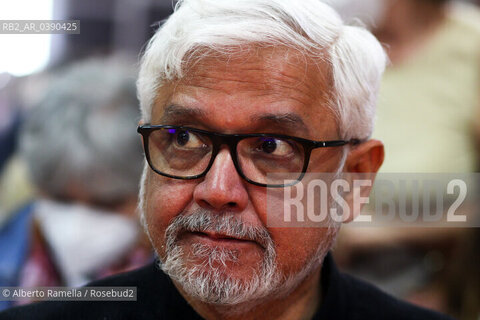 19/05/22, Torino, Lingotto, Salone del Libro 2022 - nella foto: Amitav Ghosh autore della Lectio Magistralis introduttiva ©Alberto Ramella/Rosebud2