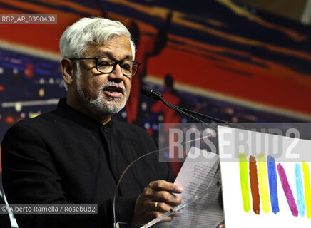 19/05/22, Torino, Lingotto, Salone del Libro 2022 - nella foto: Amitav Ghosh autore della Lectio Magistralis introduttiva ©Alberto Ramella/Rosebud2