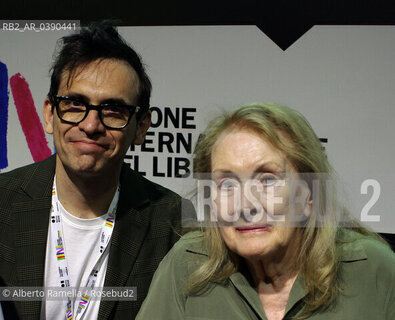 21/05/22, Torino, Lingotto, Salone Internazionale del Libro 2022 - nella foto: Annie Ernaux con Nicola La Gioia ©Alberto Ramella/Rosebud2