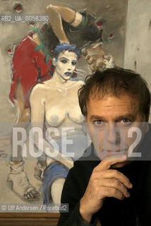 French illustrator and cartoonist Enki Bilal in his studio. Paris, March 7, 2009 - ©Ulf Andersen/Rosebud2
