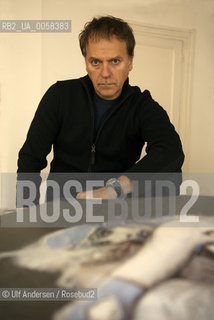 French illustrator and cartoonist Enki Bilal in his studio. Paris, March 7, 2009 - ©Ulf Andersen/Rosebud2