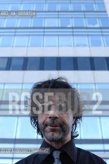 French writer Maurice G. Dantec. Paris, august 29, 2005. ©Ulf Andersen/Rosebud2