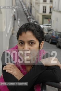 Indian writer Abha Dawesar. Paris, March 3, 2007. ©Ulf Andersen/Rosebud2