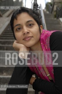 Indian writer Abha Dawesar. Paris, March 3, 2007. ©Ulf Andersen/Rosebud2