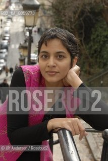 Indian writer Abha Dawesar. Paris, March 3, 2007. ©Ulf Andersen/Rosebud2