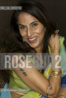 Indian writer and journalist Shobaa De. Paris, March 18, 2010. ©Ulf Andersen/Rosebud2