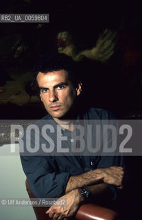 Italian writer Andrea De Carlo. Paris, March 21, 1996. ©Ulf Andersen/Rosebud2