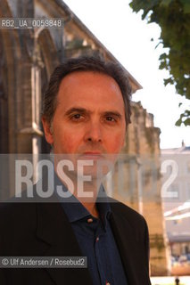 Spanish writer Jose luis de Juan. Rouen, June 19, 2004. ©Ulf Andersen/Rosebud2