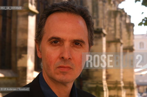 Spanish writer Jose luis de Juan. Rouen, June 19, 2004. ©Ulf Andersen/Rosebud2