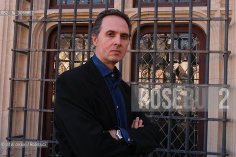 Spanish writer Jose luis de Juan. Rouen, June 19, 2004. ©Ulf Andersen/Rosebud2