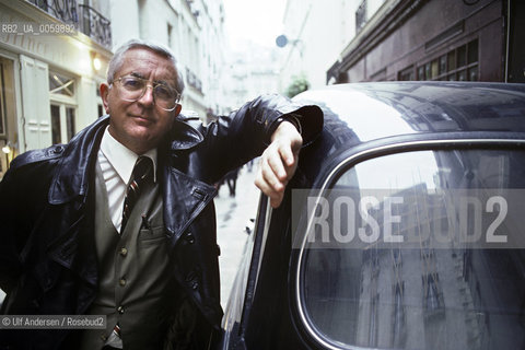 English writer Len Deighton. Paris, February 3, 1986. ©Ulf Andersen/Rosebud2