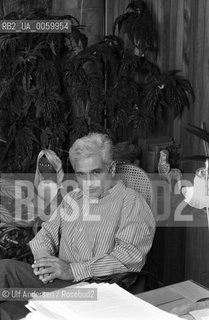 French philosopher Jacques Derrida. Ris Orangis, November 24, 1987 - ©Ulf Andersen/Rosebud2