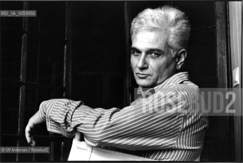 French philosopher Jacques Derrida. Ris Orangis, November 24, 1987 - ©Ulf Andersen/Rosebud2