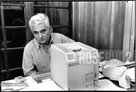 French philosopher Jacques Derrida. Ris Orangis, November 24, 1987 - ©Ulf Andersen/Rosebud2