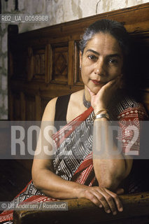 lndian writer Anita Desai. Paris, October 17, 1991 - ©Ulf Andersen/Rosebud2