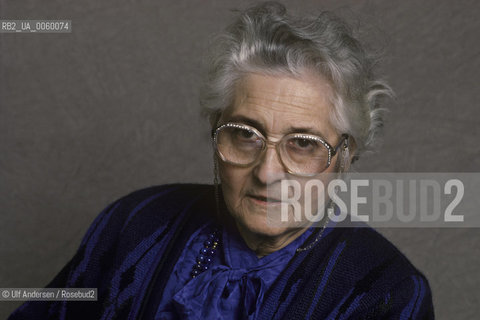 Françoise Dolto, French pedopsychiatrist. ©Ulf Andersen/Rosebud2