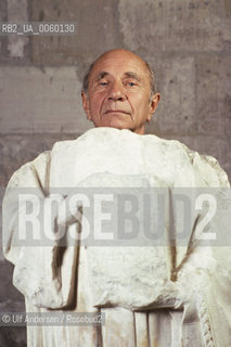 French historian Georges Duby at Cluny museum. Paris, november 23, 1993 - ©Ulf Andersen/Rosebud2