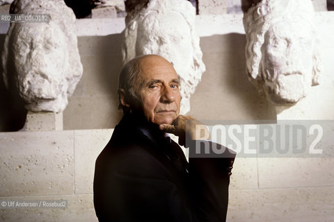 French historian Georges Duby at Cluny museum. Paris, november 23, 1993 - ©Ulf Andersen/Rosebud2