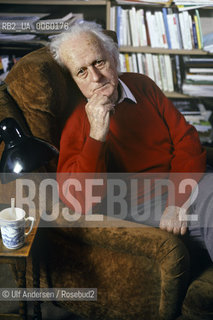 French ecologist and essayist René Dumont, at home. Paris, March 12, 1993 - ©Ulf Andersen/Rosebud2