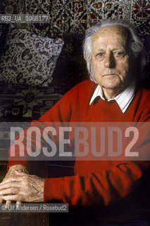 French ecologist and essayist René Dumont, at home. Paris, March 12, 1993 - ©Ulf Andersen/Rosebud2