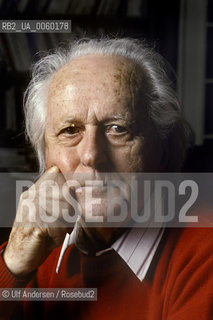 French ecologist and essayist René Dumont, at home. Paris, March 12, 1993 - ©Ulf Andersen/Rosebud2