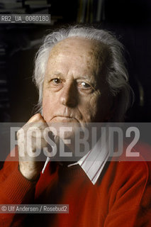 French ecologist and essayist René Dumont, at home. Paris, March 12, 1993 - ©Ulf Andersen/Rosebud2