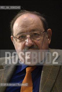 Italian writer Umberto Eco. Paris, March 30, 2010 - ©Ulf Andersen/Rosebud2