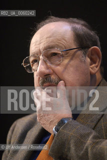 Italian writer Umberto Eco. Paris, March 30, 2010 - ©Ulf Andersen/Rosebud2