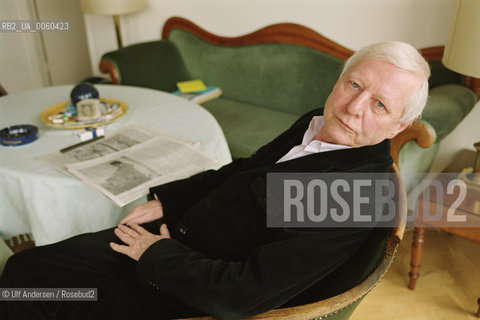 Hans Magnus Enzensberger at home in Munich.. ©Ulf Andersen/Rosebud2