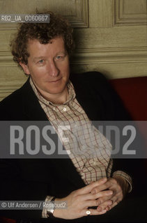 English writer Sebastian Faulks. Paris, May 17, 1999 - ©Ulf Andersen/Rosebud2