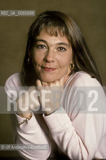 Italian writer Sandra Fei. Paris, April 12, 2002 - ©Ulf Andersen/Rosebud2