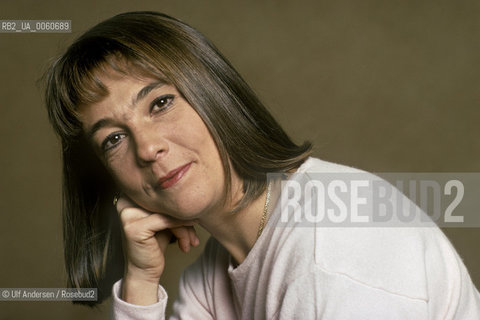 Italian writer Sandra Fei. Paris, April 12, 2002 - ©Ulf Andersen/Rosebud2