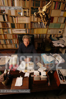 French writer Dominique Fernandez. Paris, January, 26, 2001 - ©Ulf Andersen/Rosebud2