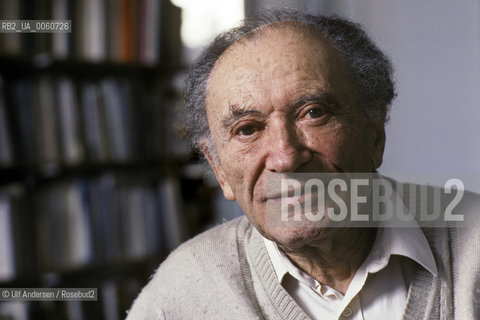 French writer Francois Fetjo. Paris, december 6, 1991 - ©Ulf Andersen/Rosebud2