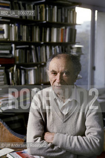 French writer Francois Fetjo. Paris, december 6, 1991 - ©Ulf Andersen/Rosebud2