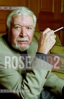 English writer Timothy Findley. Paris, November 30, 2001 - ©Ulf Andersen/Rosebud2