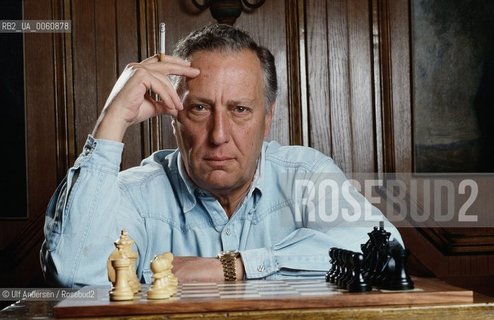 English writer Frederick Forsyth. Paris, April 28, 1997 - ©Ulf Andersen/Rosebud2