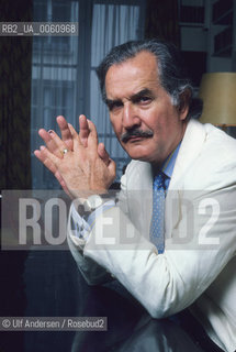 Mexican writer Carlos Fuentes with wife Silvia. Paris, June 3, 1986 - ©Ulf Andersen/Rosebud2